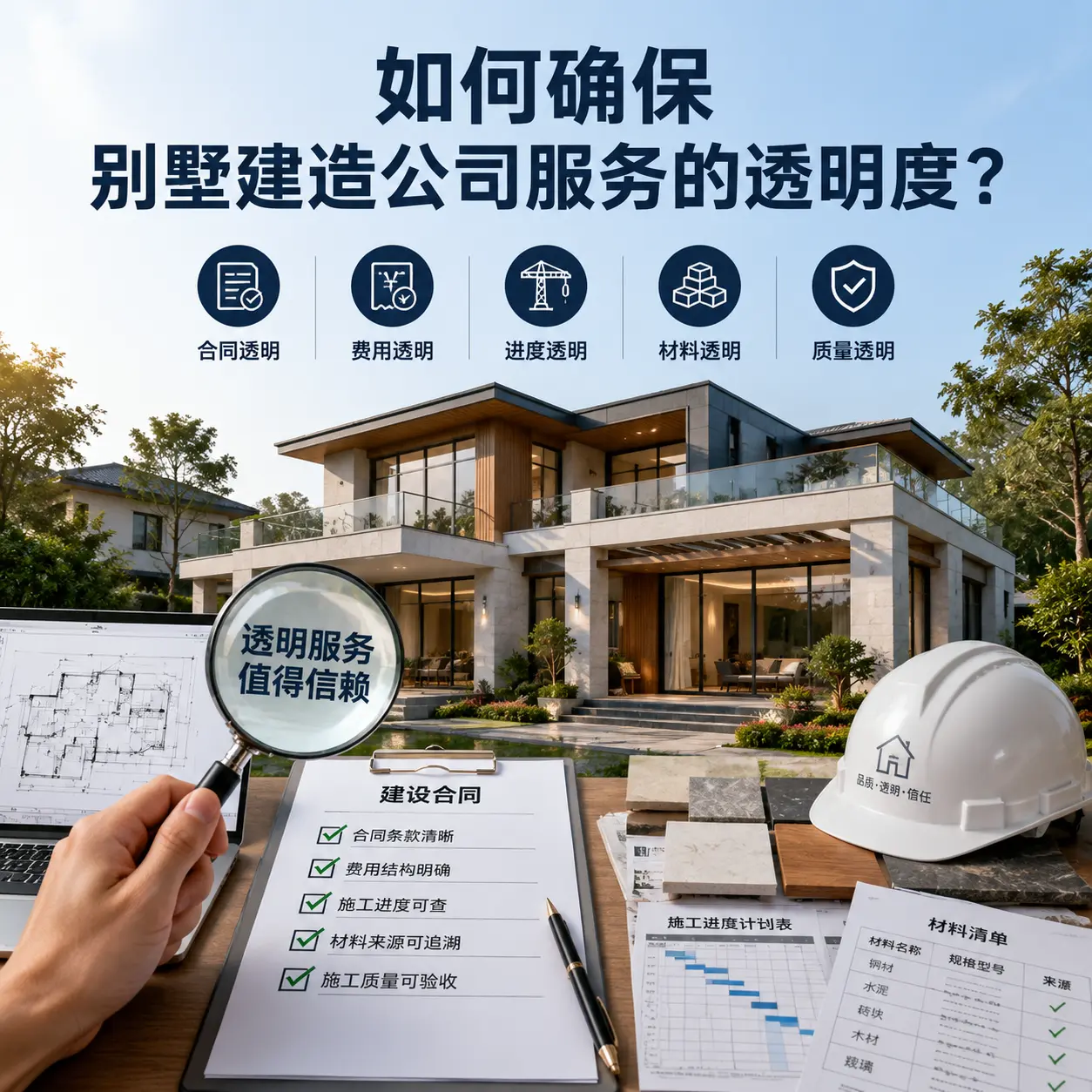 在 四川 如何确保别墅建造公司服务的透明度?
