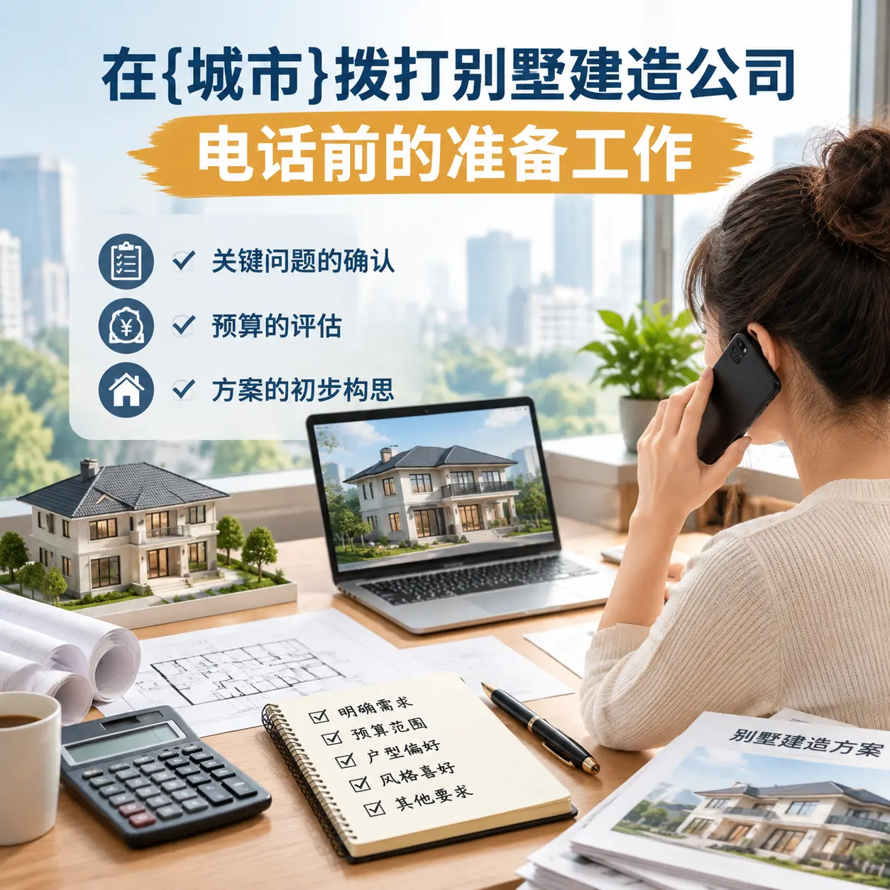 在四川拨打别墅建造公司电话前的准备工作