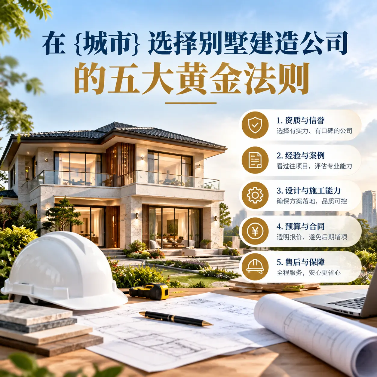 在 四川 选择别墅建造公司的五大黄金法则