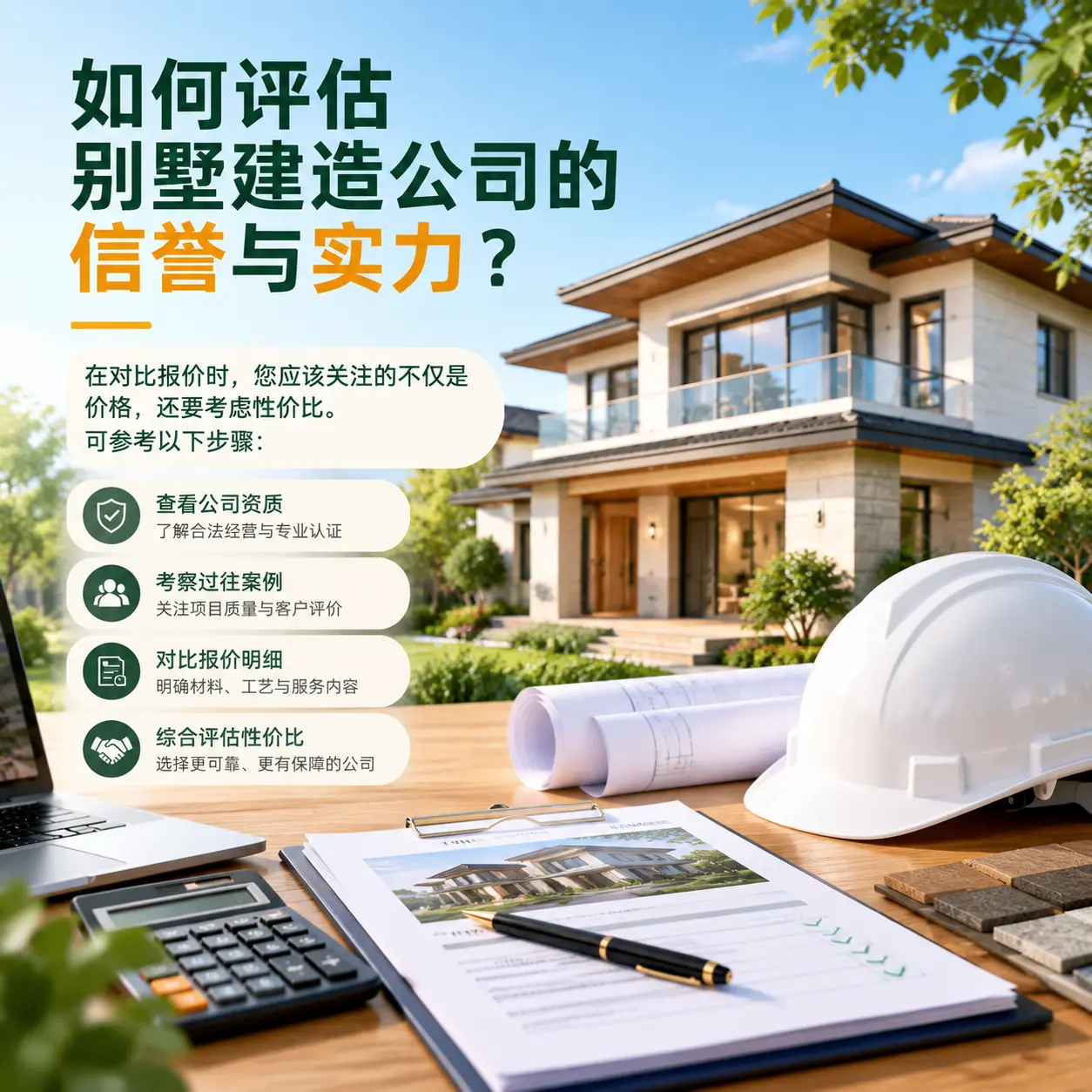 如何评估 四川 别墅建造公司的信誉与实力？