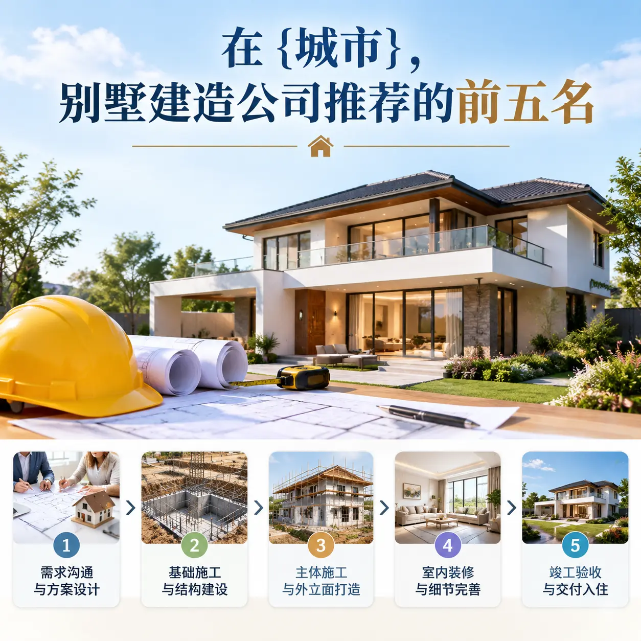 在 四川，别墅建造公司推荐的前五名