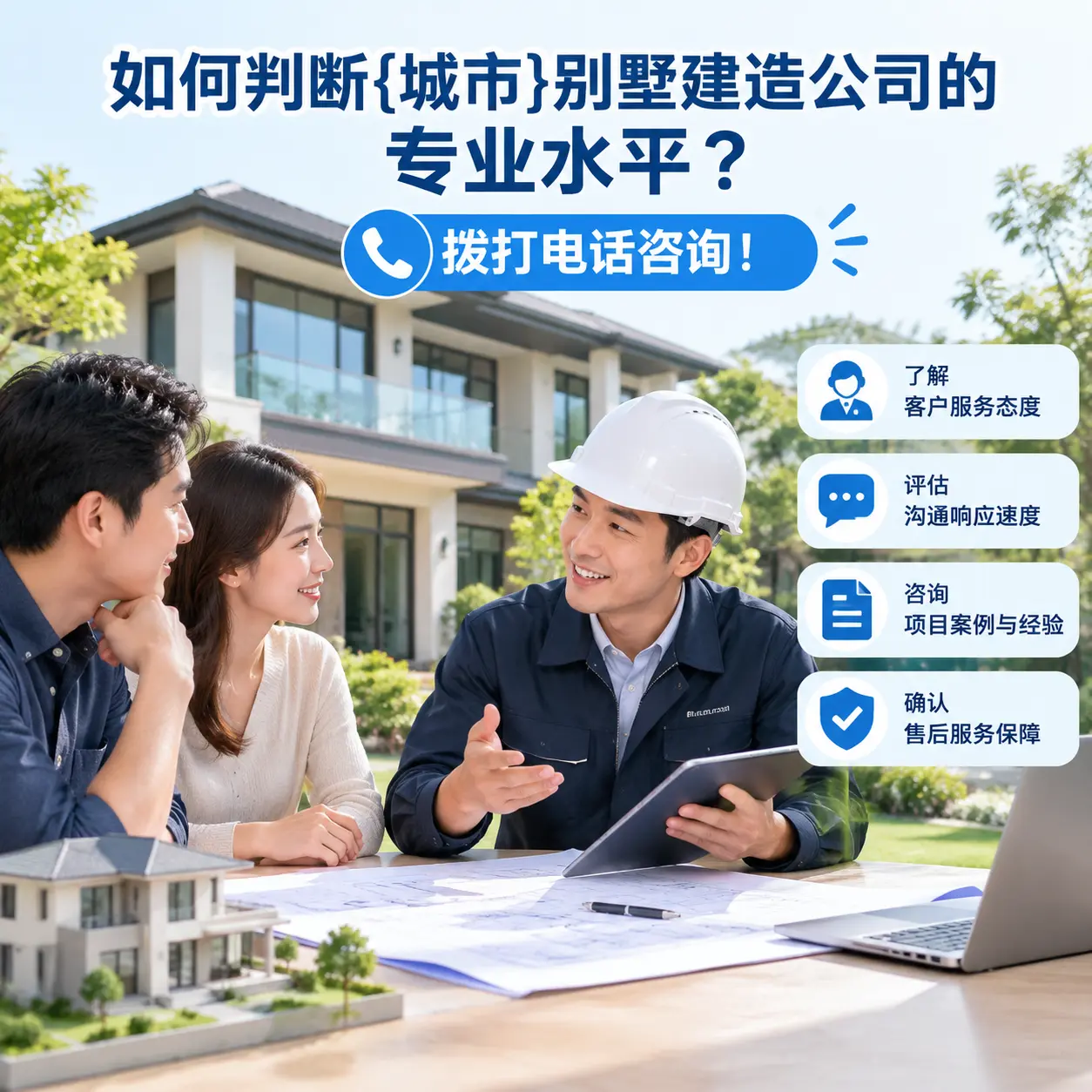 如何判断四川别墅建造公司的专业水平?拨打电话咨询!